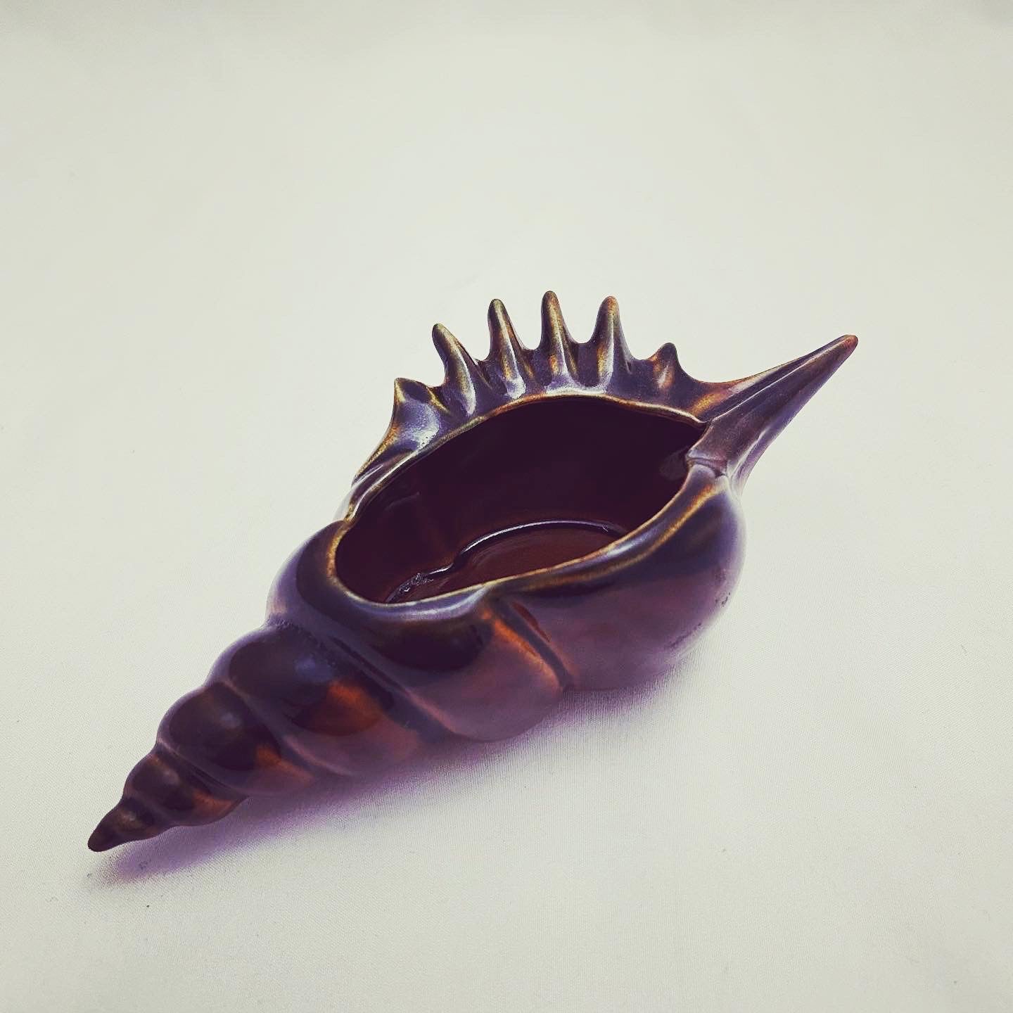 Ceramic Mid Century Decorative Shell Ornament - Stone. Cold. Fox.