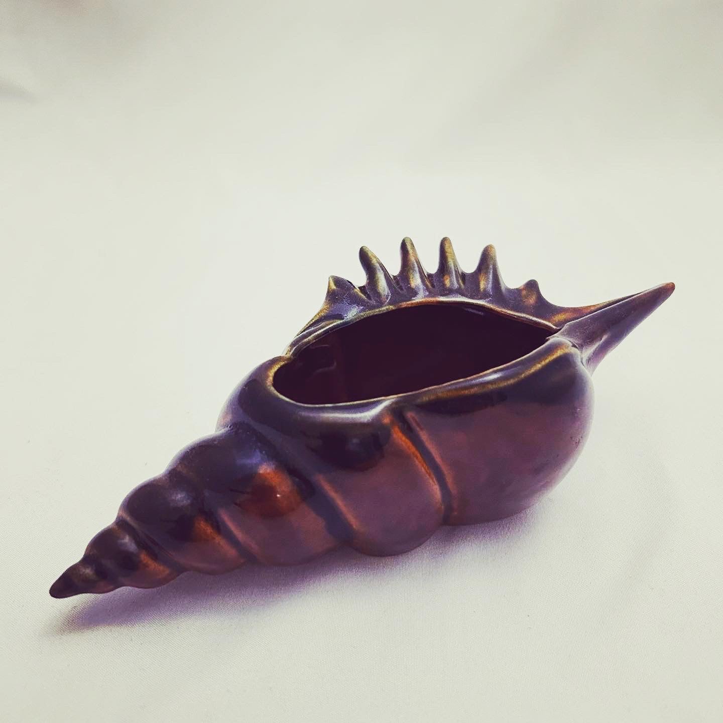 Ceramic Mid Century Decorative Shell Ornament - Stone. Cold. Fox.