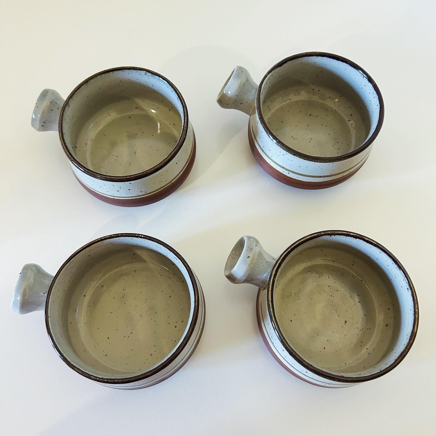 Vintage Stoneware Ramekins, set of 4