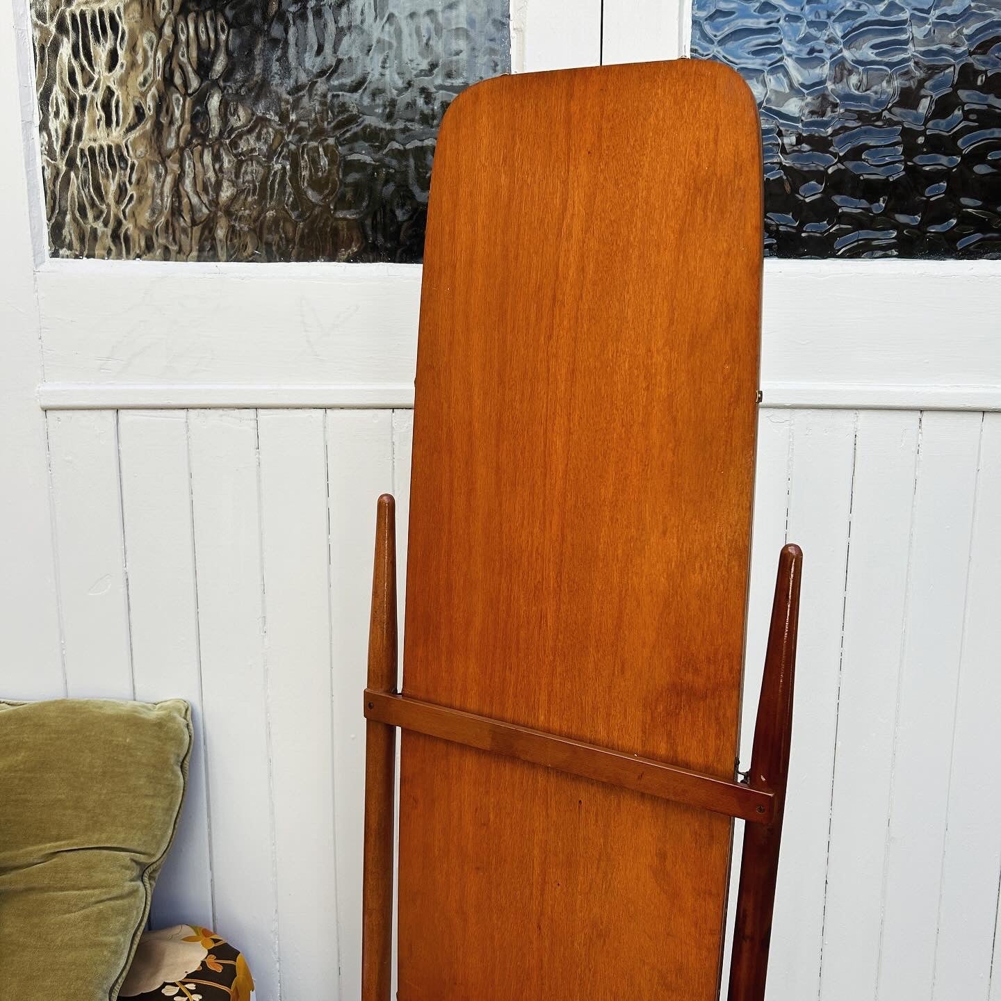 Mid Century Modern Cheval or Full Length Dressing Mirror, Atomic Era