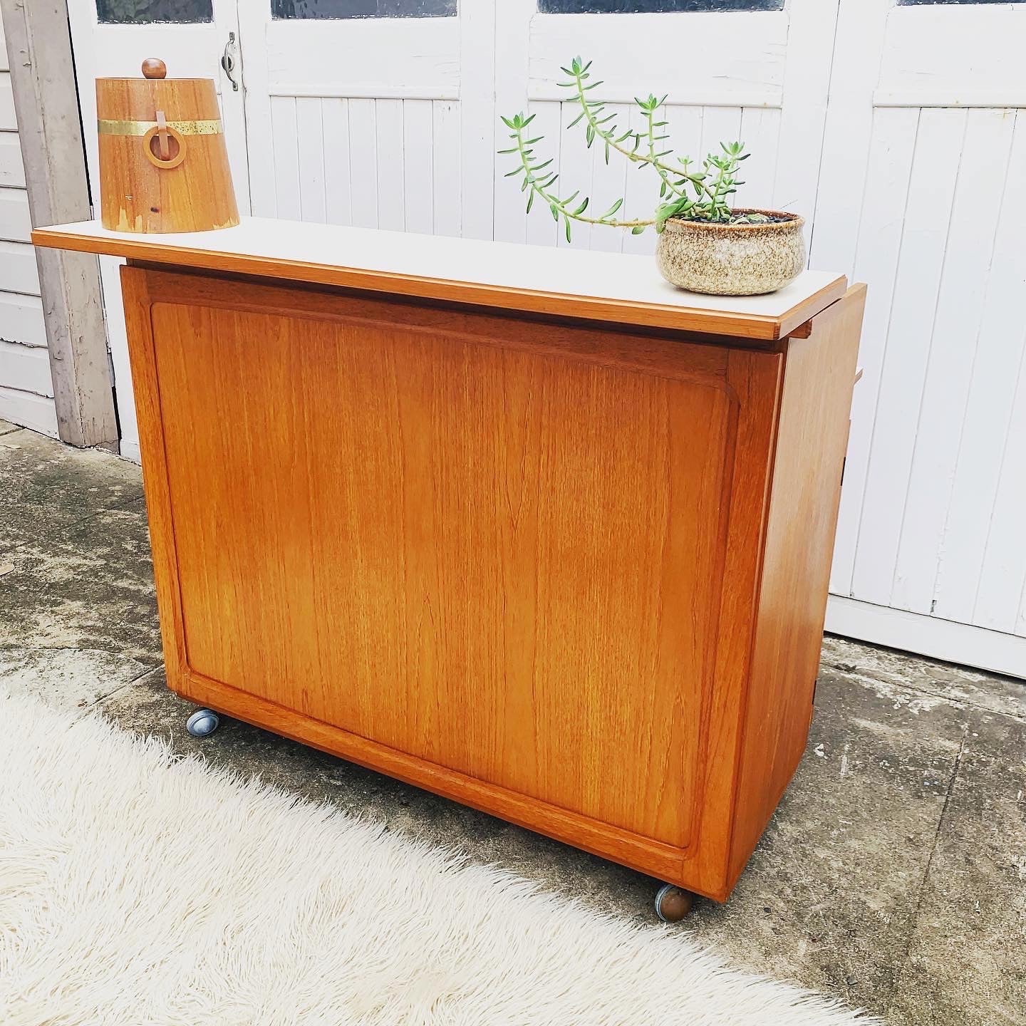 Chiswell Convertible Mid Century Modern Cocktail or Dry Bar