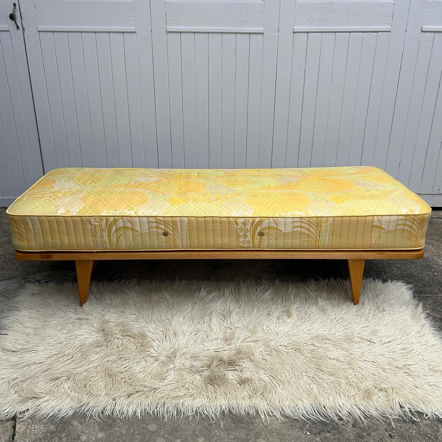 Mid Century Timber Daybed or Divan Frame and Mattress