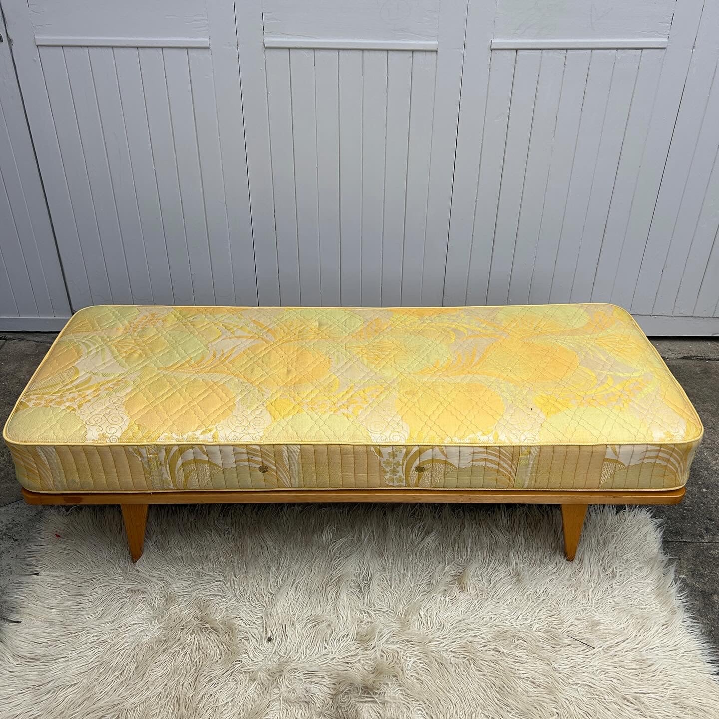 Mid Century Timber Daybed or Divan Frame and Mattress