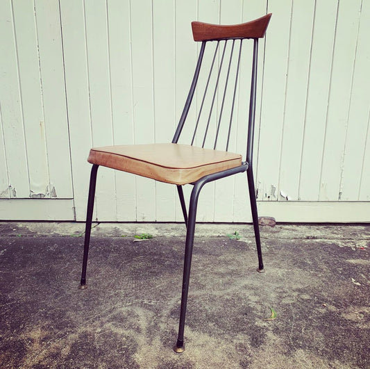 Mid Century "Viking" Dining, Desk or Occasional Chair by Framac Furniture