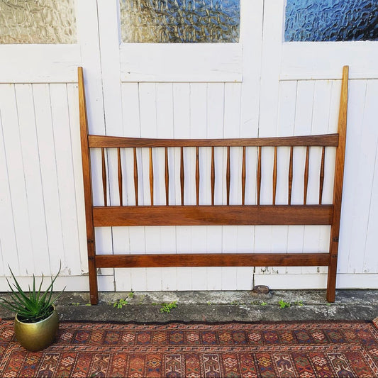 Mid Century Parker Furniture "Nordic" Spindle Back Double Bed Head